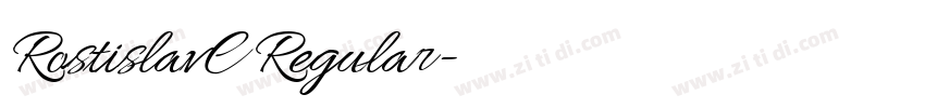 RostislavC Regular字体转换